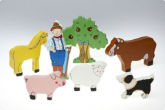 Figurine de lemn - Figurine din lemn - ferma