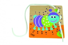 Puzzle-uri educative - Puzzle din lemn pentru invatarea literelor